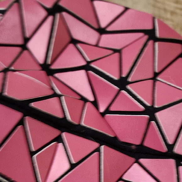 Patrizia Luca Pink and Black Geometric Bag - Picture 5 of 10